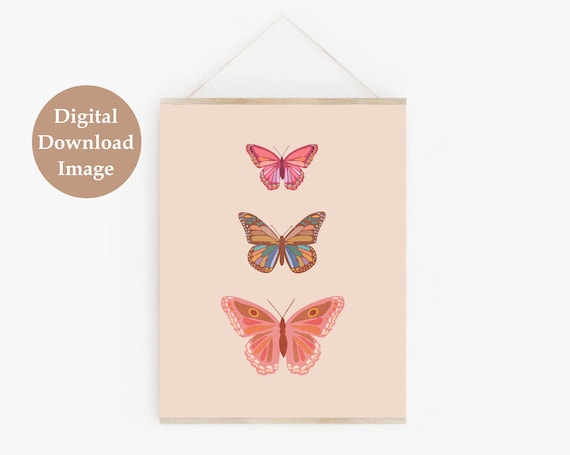 Boho Butterfly Digital Print