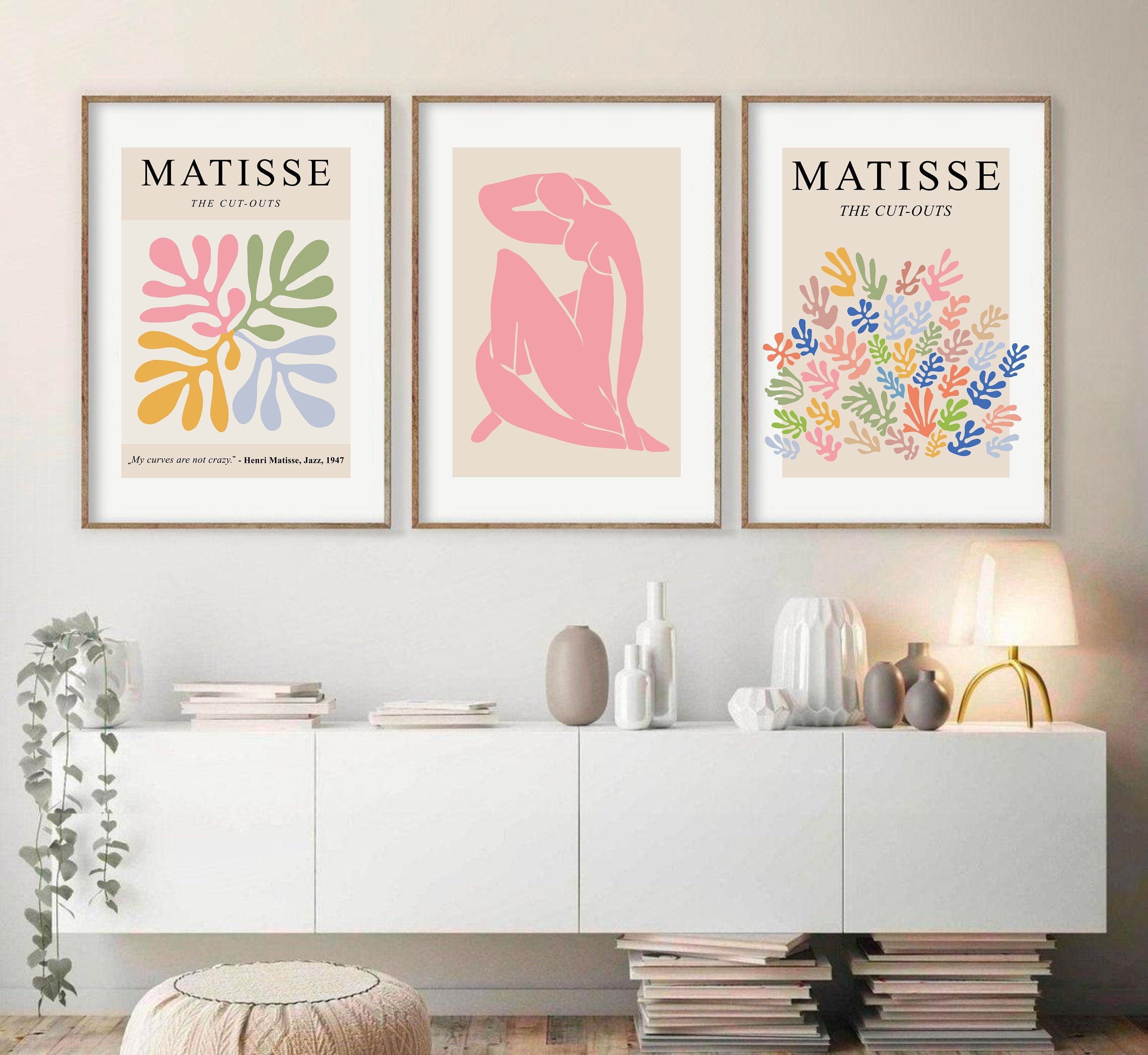 Matisse Print Set of 3, Abstract Printable Wall Art, Henri Matisse ...
