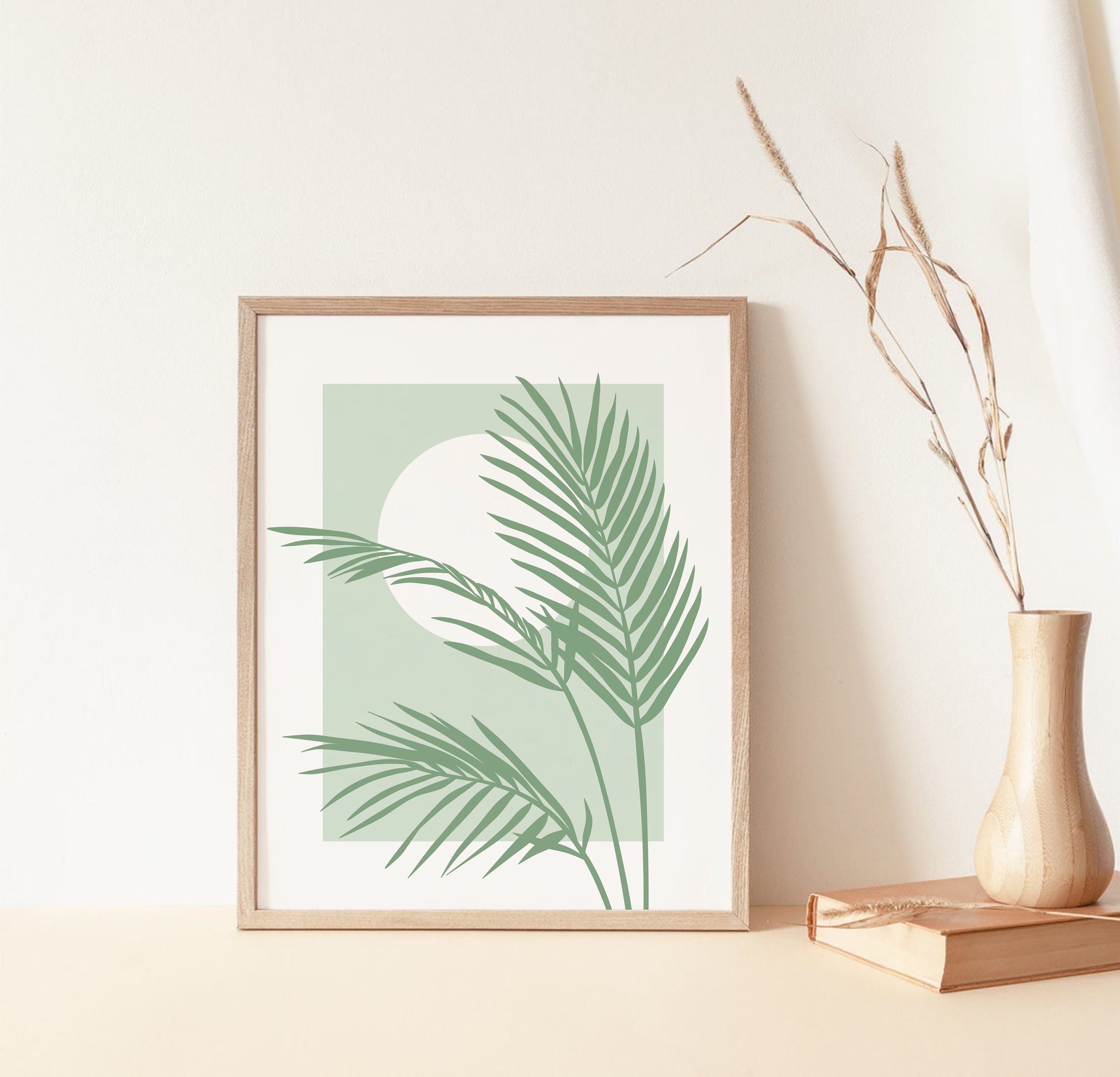 Sage Green Print Set of 3 Boho Gallery Wall Set Abstract | Etsy