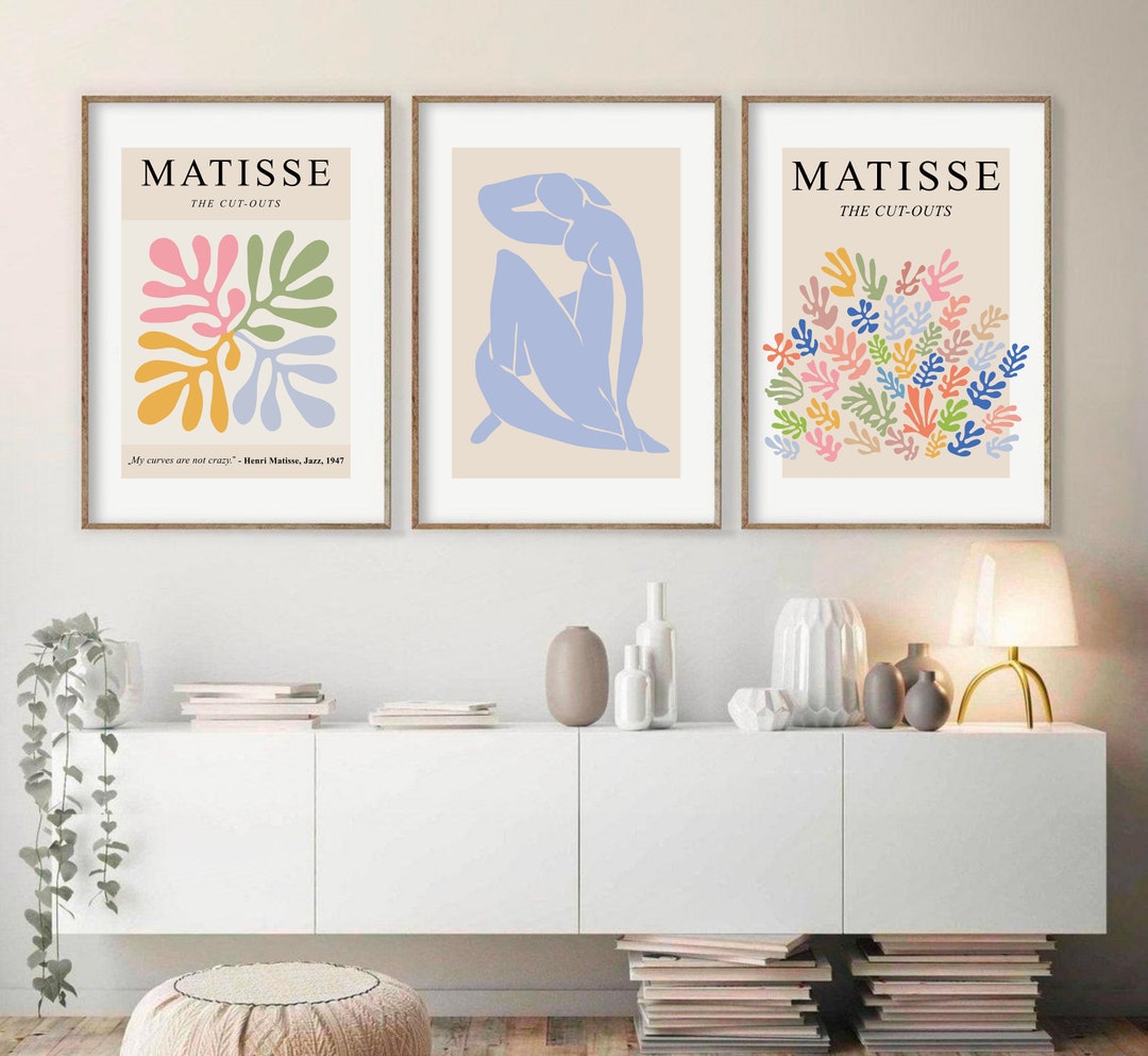 Matisse Print Set of 3, Abstract Printable Wall Art, Henri Matisse ...