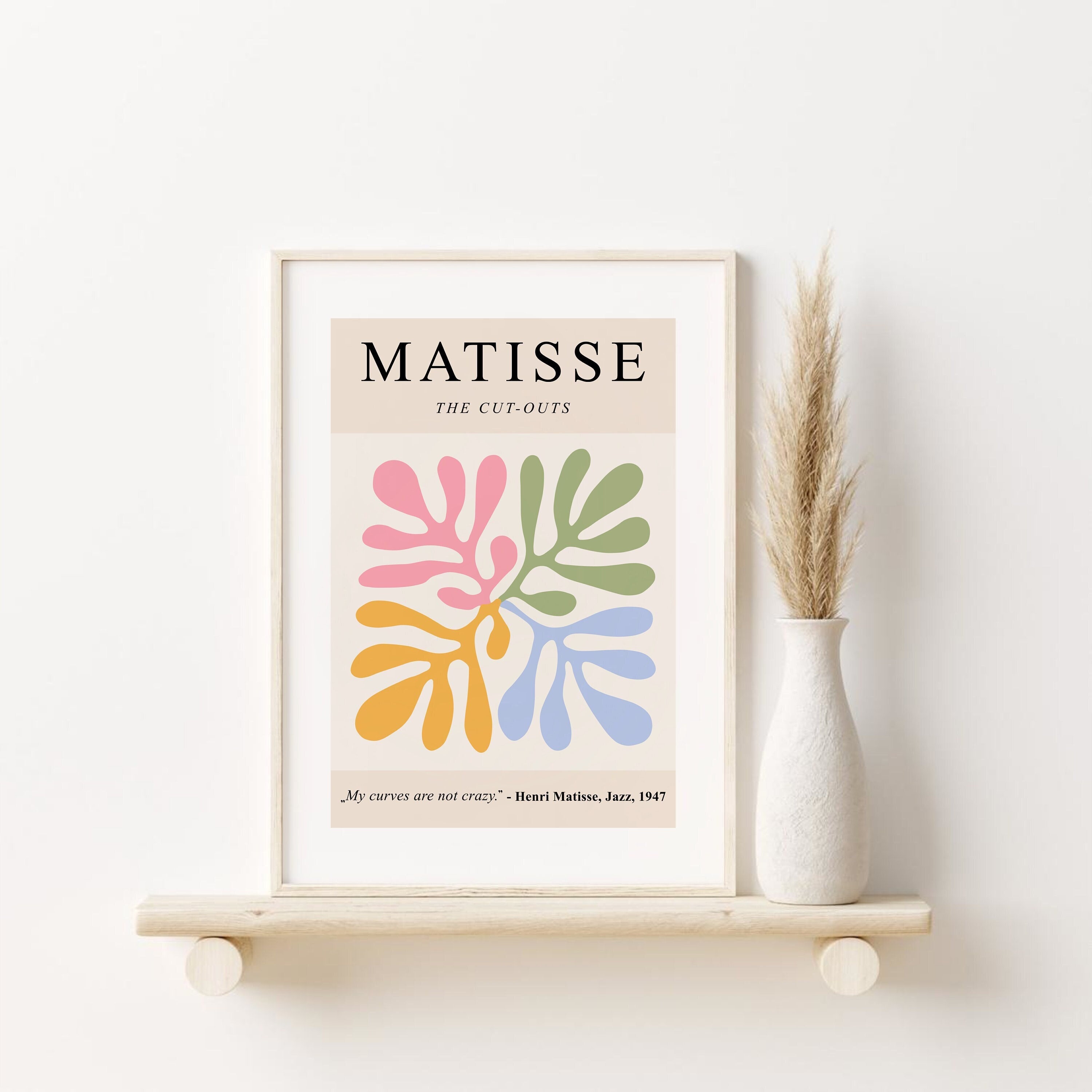 Prints Digital Prints Matisse Pastel Light colors Matisse Digital Print