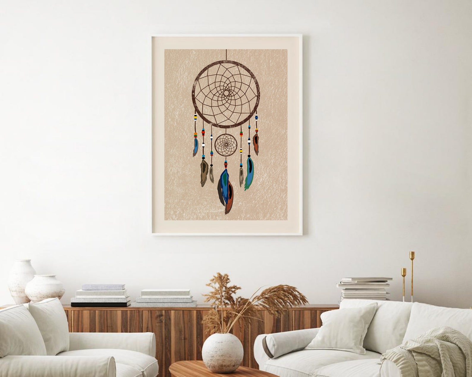 Dreamcatcher Print Dream Catcher Printable Wall Art Boho | Etsy