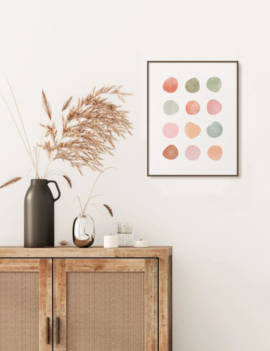 Abstract Dots Print Printable Wall Art Watercolor Abstract - Etsy