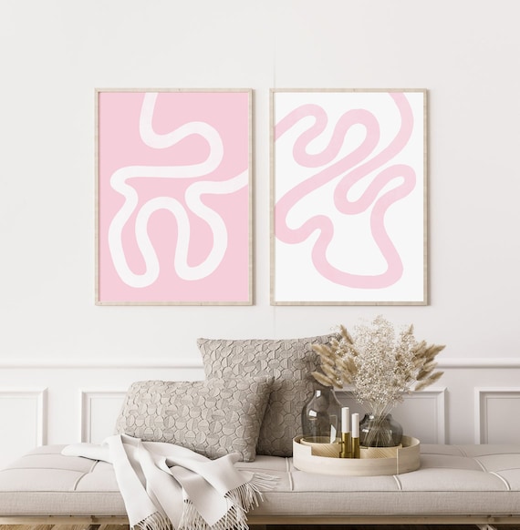 Pastel on sale pink wall