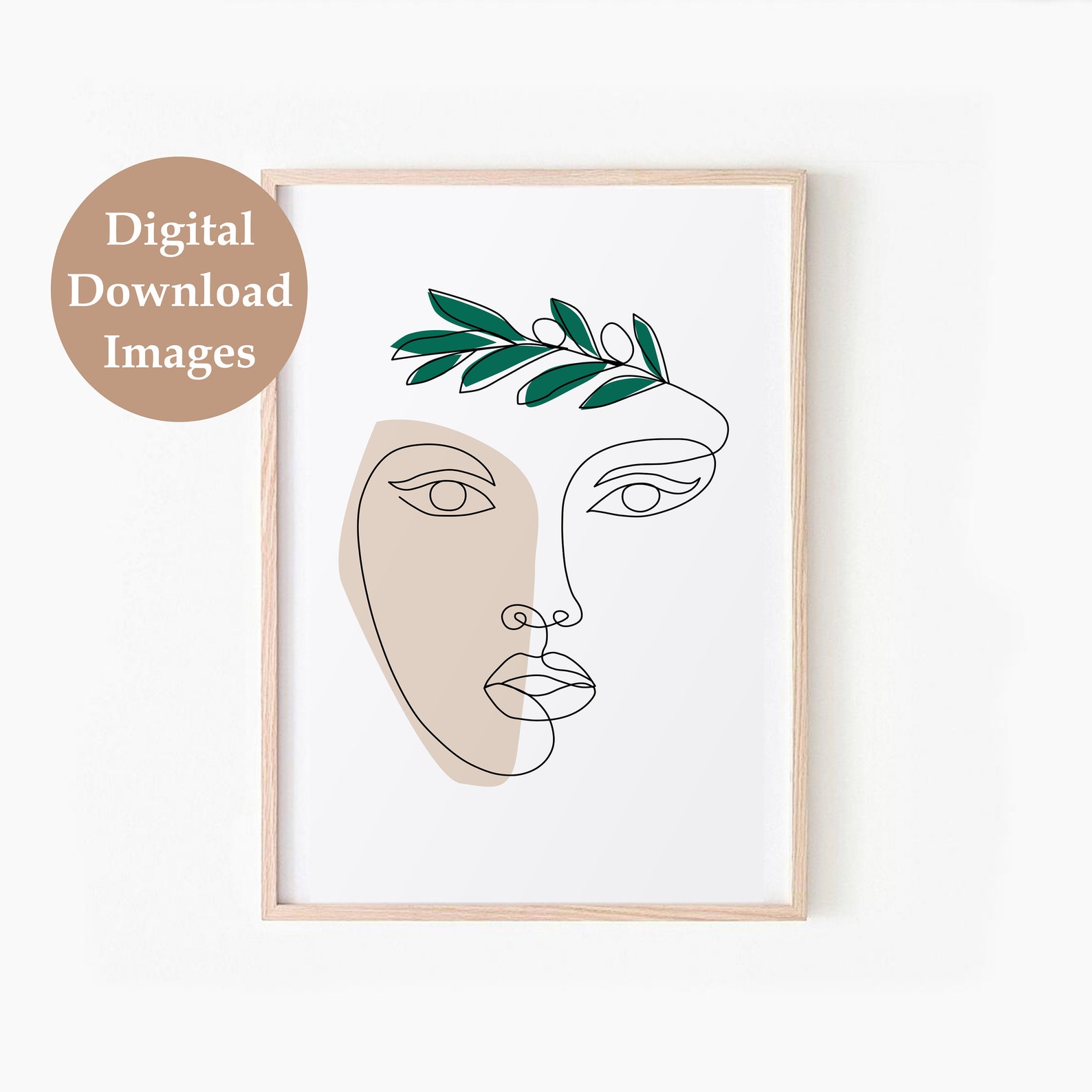 Mid Century Modern Art Print Set of 6 Mustard Green Navy Etsy