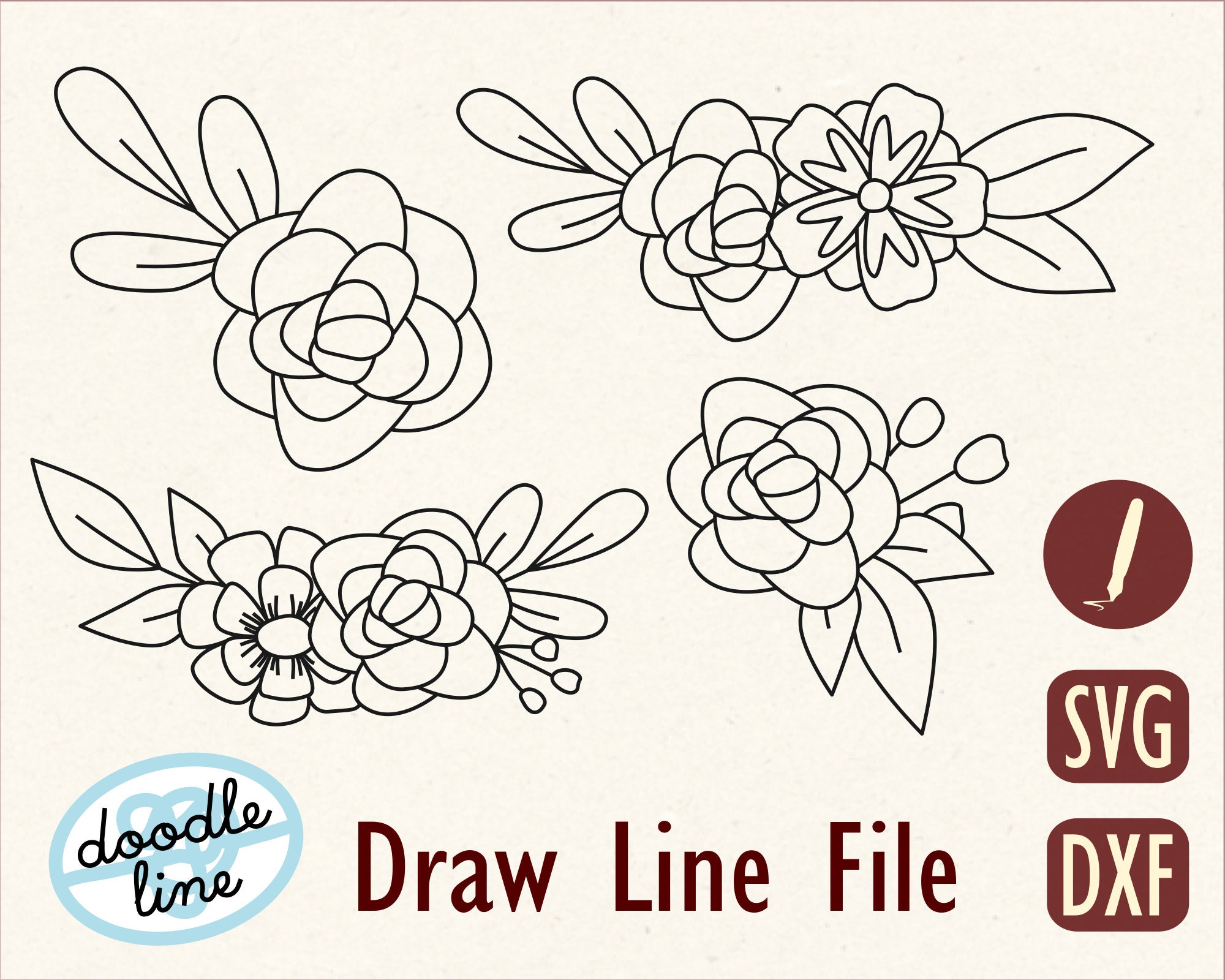 Free Free 259 Flower Svg Sketch SVG PNG EPS DXF File