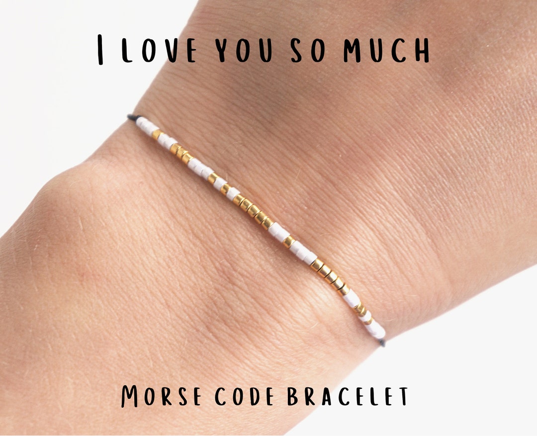 I Love You Morse Code Bracelet, Friendship Bracelet, Best Friendship ...