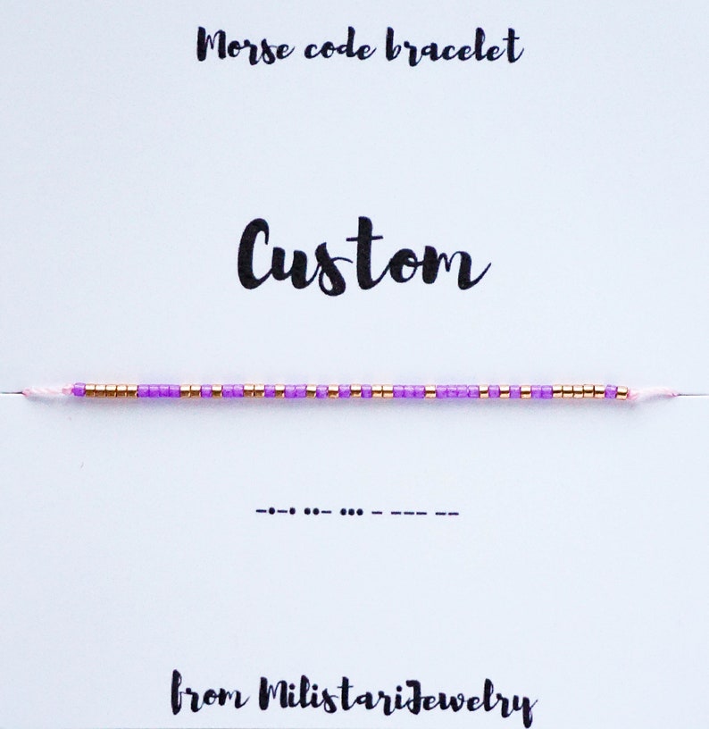 Custom morse code bracelet, Best friend gifts, Personalized bracelet, Friendship bracelet, Name bracelet, Custom date bracelet image 4