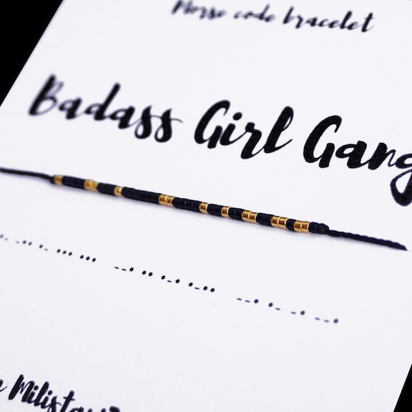 Badass Girl Gang Bracelet Etsy