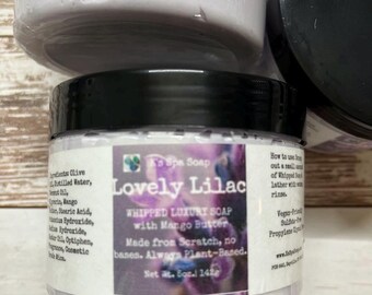Lilac Whipped Soap • Vegan, Mango Butter, Made from Scratch