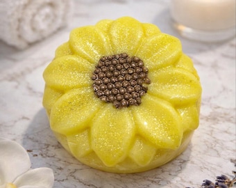 Handmade Sunflower Soap