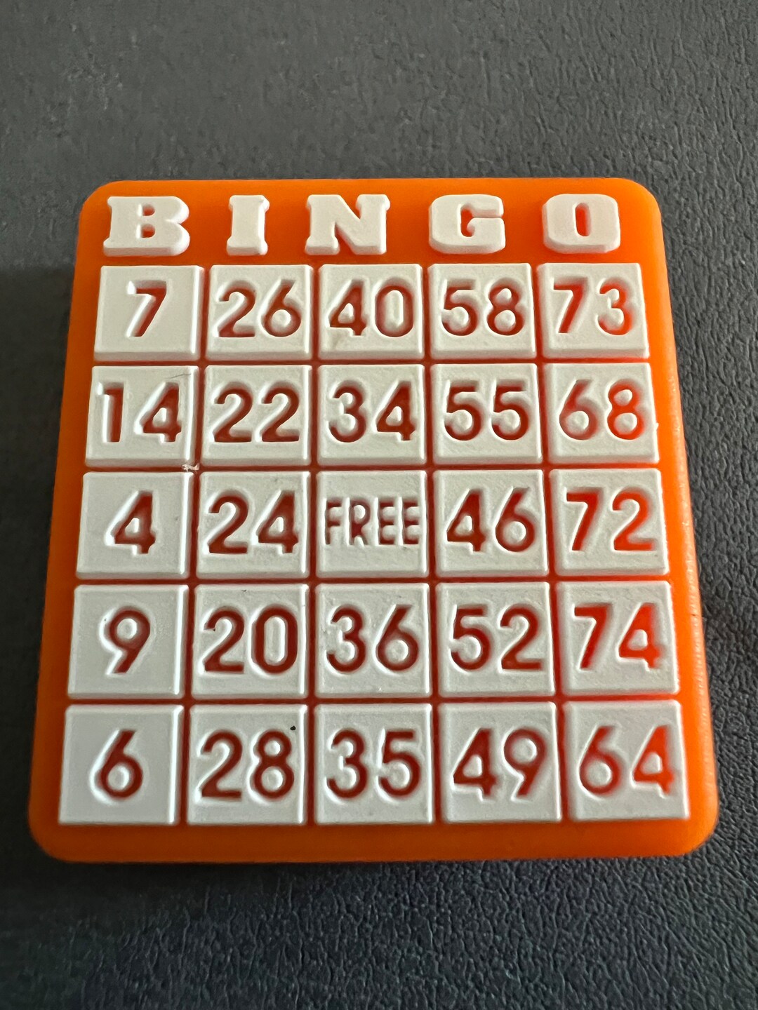 Bingo Silicone Focal Bead 2 Beads per Package Etsy