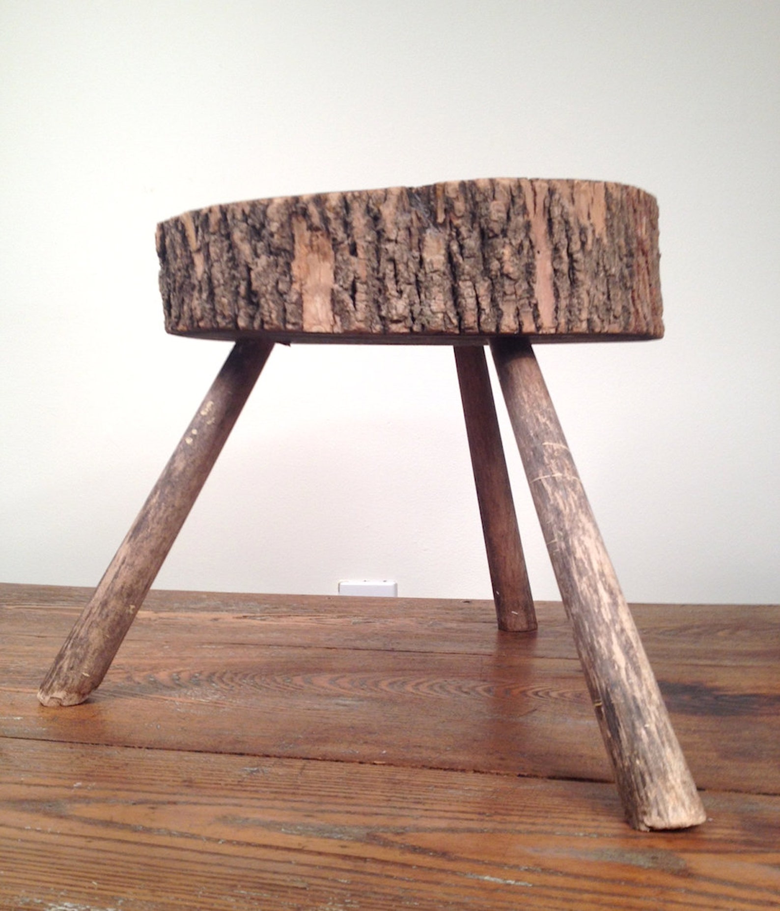 Vintage Rustic Primitive Stool - Etsy