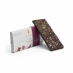 75% Bean-to-Bar Schokolade aus Ecuador – Arriba Nacional Kakao, vegan – Passionsfrucht, Mangostan & Pistazie image 1