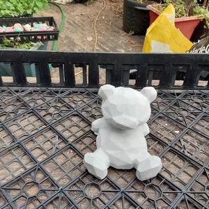 Concrete Geometric Teddy Bear Cell Phone stand/Bulk Sale