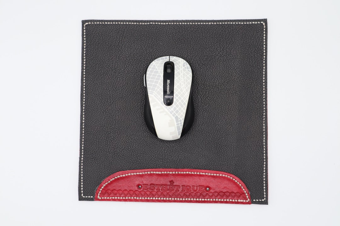 Unique Leather and Suede Mousepad Soft and Supple Leather Etsy UK