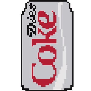 Diet Coke - digital needlepoint chart