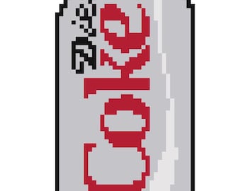Diet Coke - digital needlepoint chart