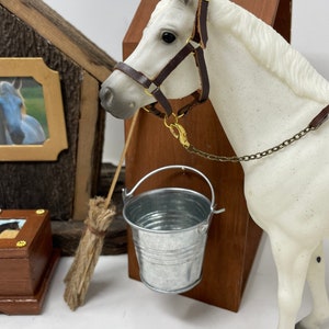 Breyer horse barn accessory Breyer horse barn water buckets Model horse Miniature water bucket Gift for horse crazy girl
