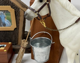 Breyer horse barn accessory Breyer horse barn water buckets Model horse Miniature water bucket Gift for horse crazy girl
