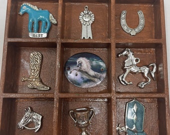 Breyer Horse trophy case Model horse trophy case Breyer horse barn accessory Miniature horse barn trophy case Gift for horse crazy girl