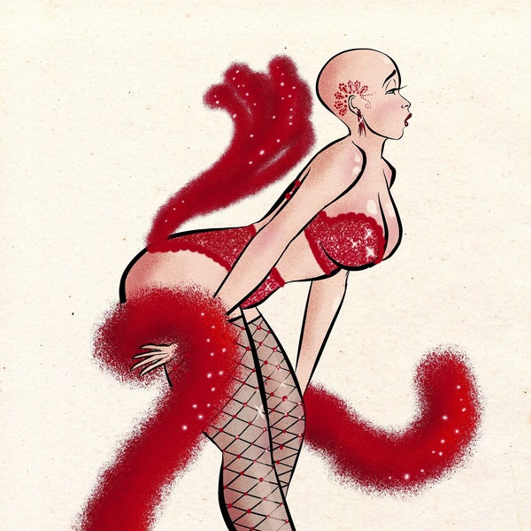 Burlesque dancer