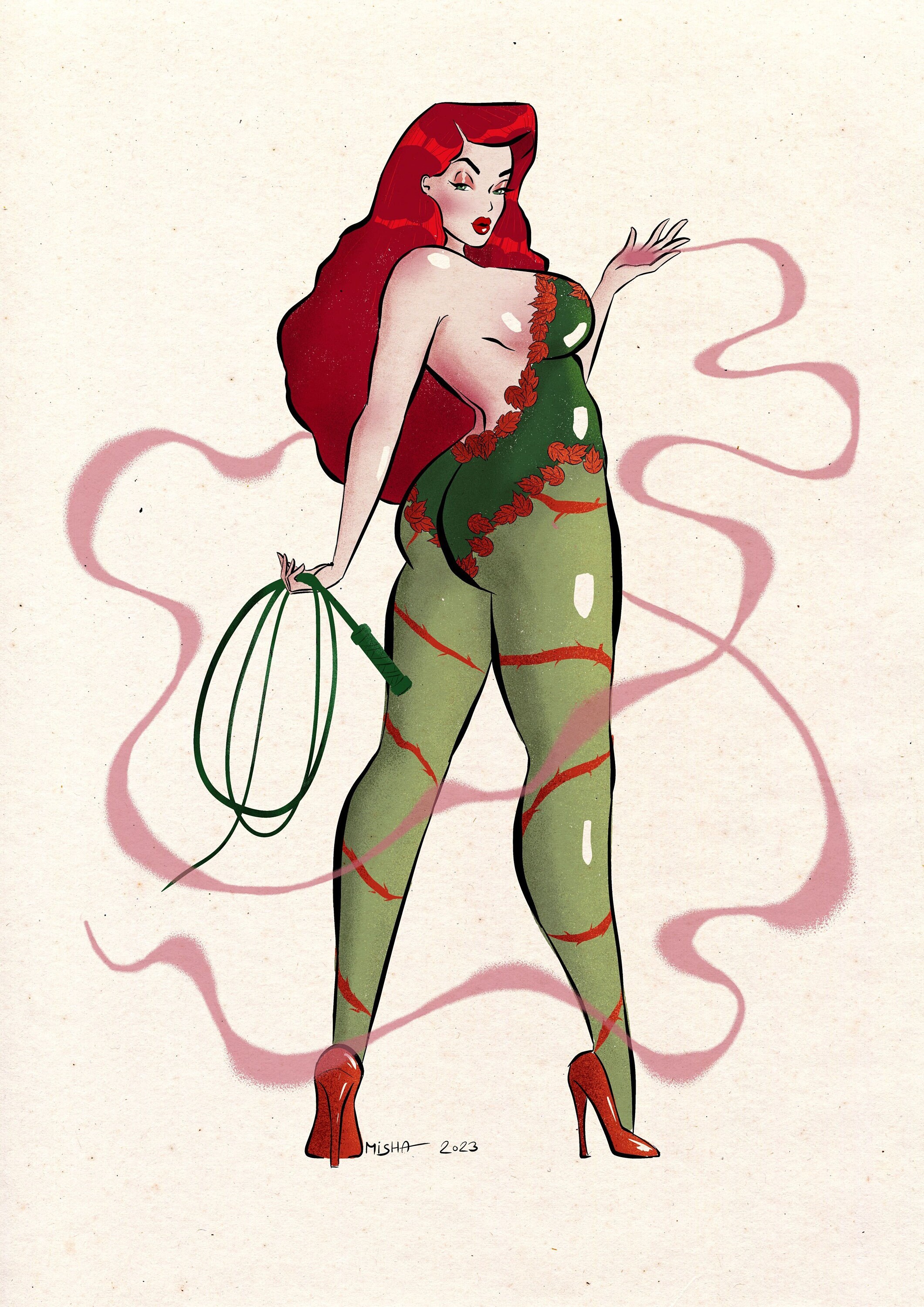 Poison Ivy Pinup - Etsy