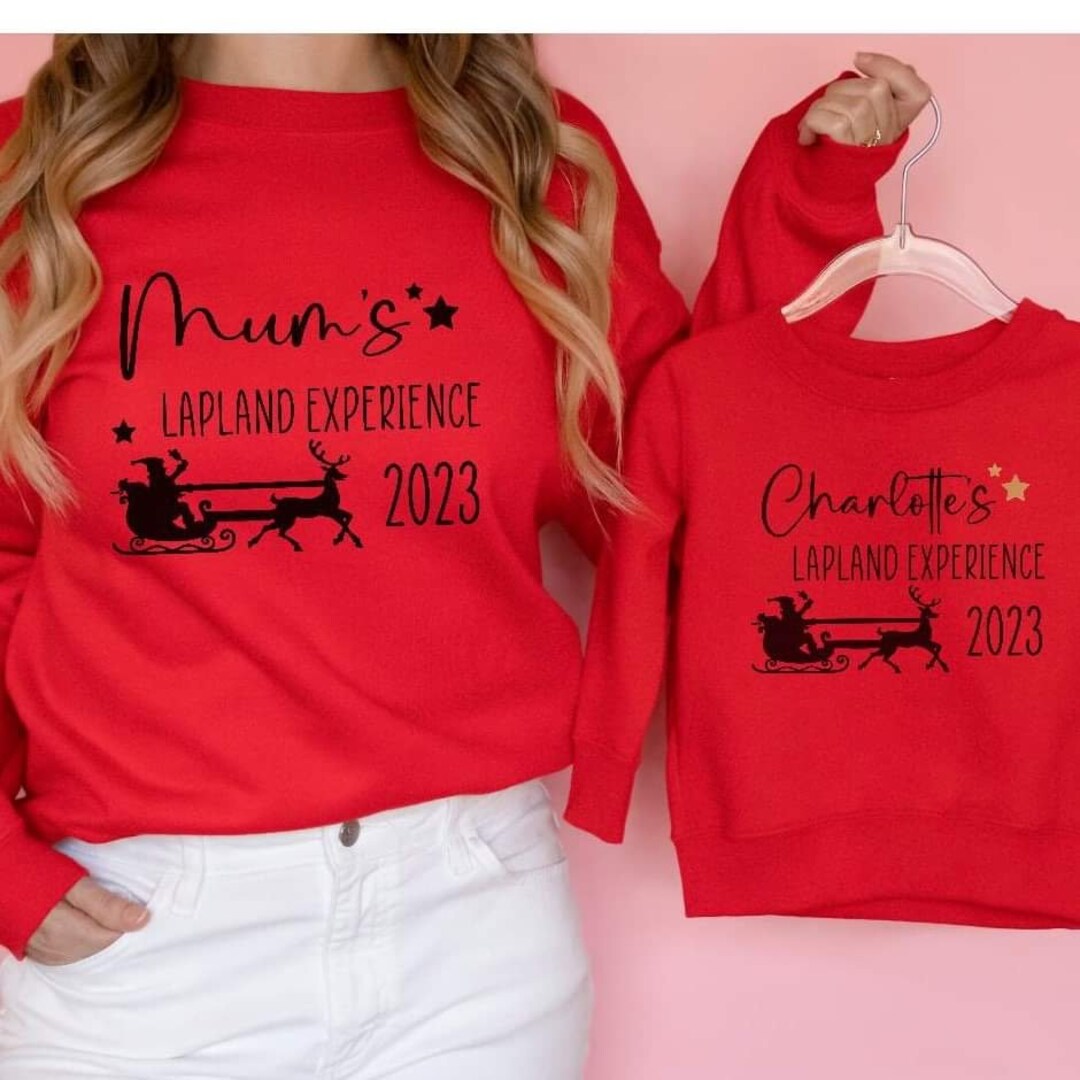 Personalised Lapland Family Christmas Jumper, Matching Jumpers, Lapland Experience 2023