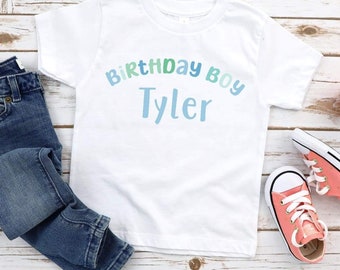 Personalisiertes Geburtstags-Tshirt für Kinder, erster Geburtstag, Happy Birthday-Tshirt, Happy Birthday-Tshirt, Jungen-Tshirt