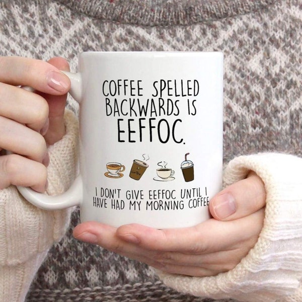 Funny coffee mug, coffee drinker, coffee lover, coffee gift, morning coffee adult humour, office mug