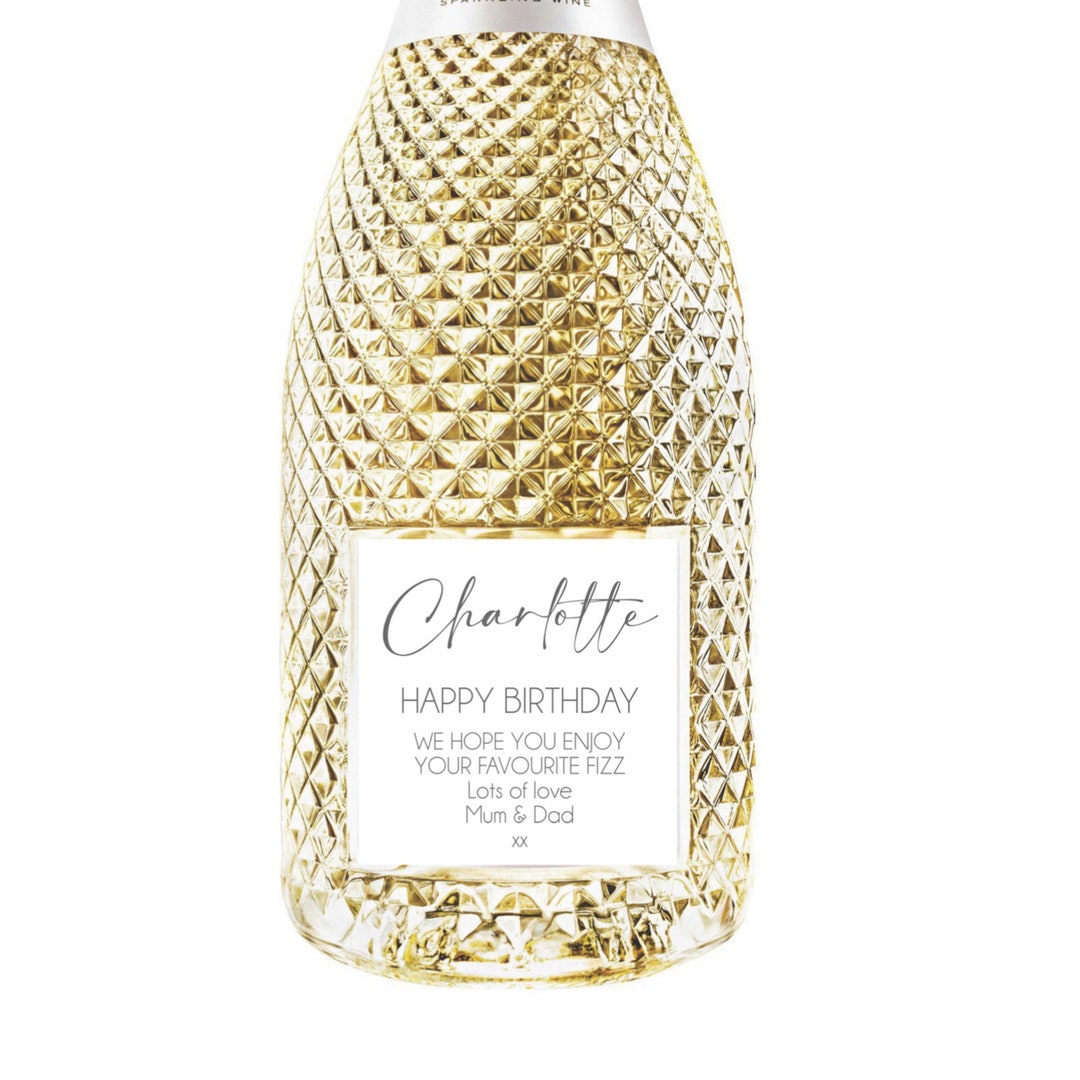 Personalised Prosecco Bottle Label Novelty Funny Wine Label Etsy