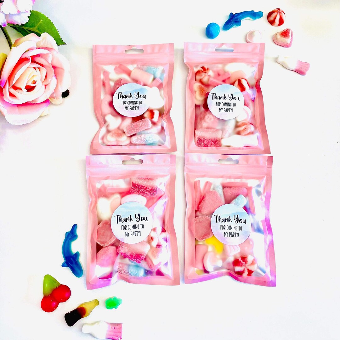 Personalised Filled Party Bag Sweet Pouches, Kids Party Bags