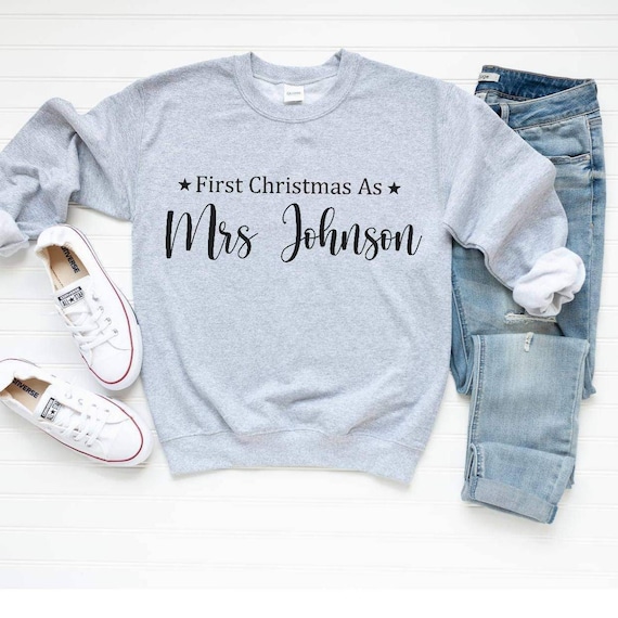 personalised christmas sweatshirt