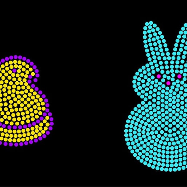 EASTER PEEPS Rhinestone Download File