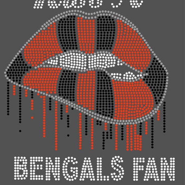 KISS A BENGALS FAN Rhinestone Download File