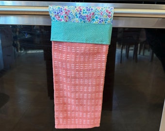Floral Hanging Kitchen Towel: Terry Cloth Oven Door Towel