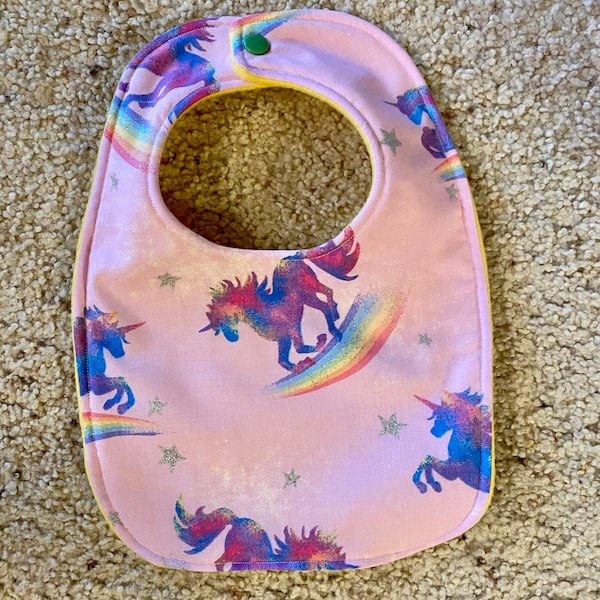 Rainbow Unicorns Baby Shower Gift For Girl Romper Hat Bib Punk Mom