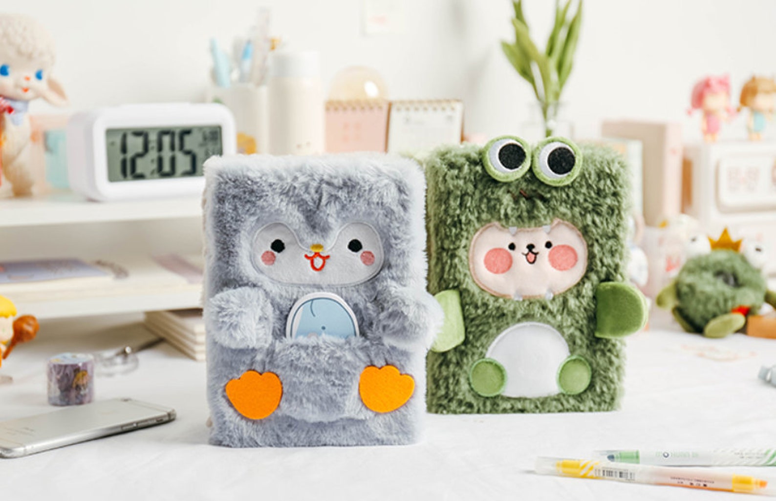 Fluffy Bujo Journal Diary Notebook Cute Frog Color pages B6 Etsy