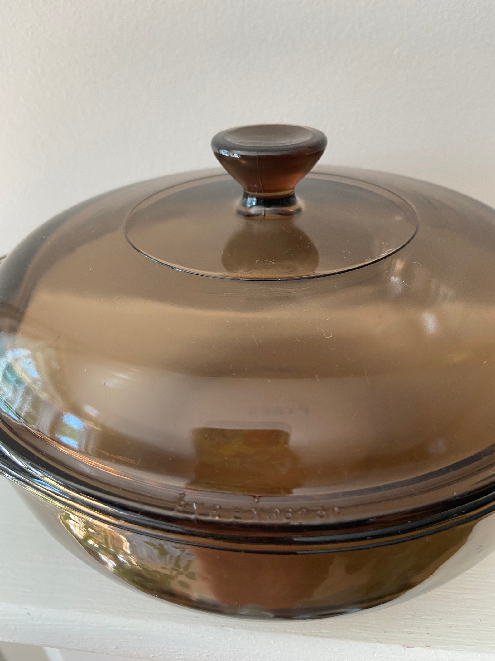 Brown Pyrex Pyrex glass Pyrex dish with lidPyrex Etsy