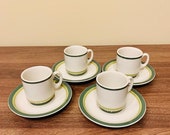 espresso cup, espresso cups with saucers , Vintage mug, Coffee Mug, Coffee Mug, Orange cup , Coffee Cups, coffee lover, farmouse kitchen
