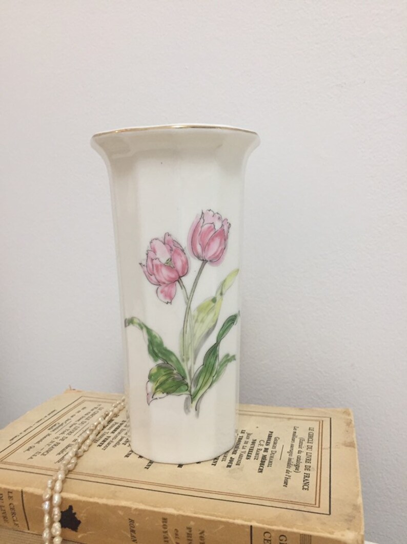 Vintage White Porcelain Japanese Vase White Vase Japan Small Etsy