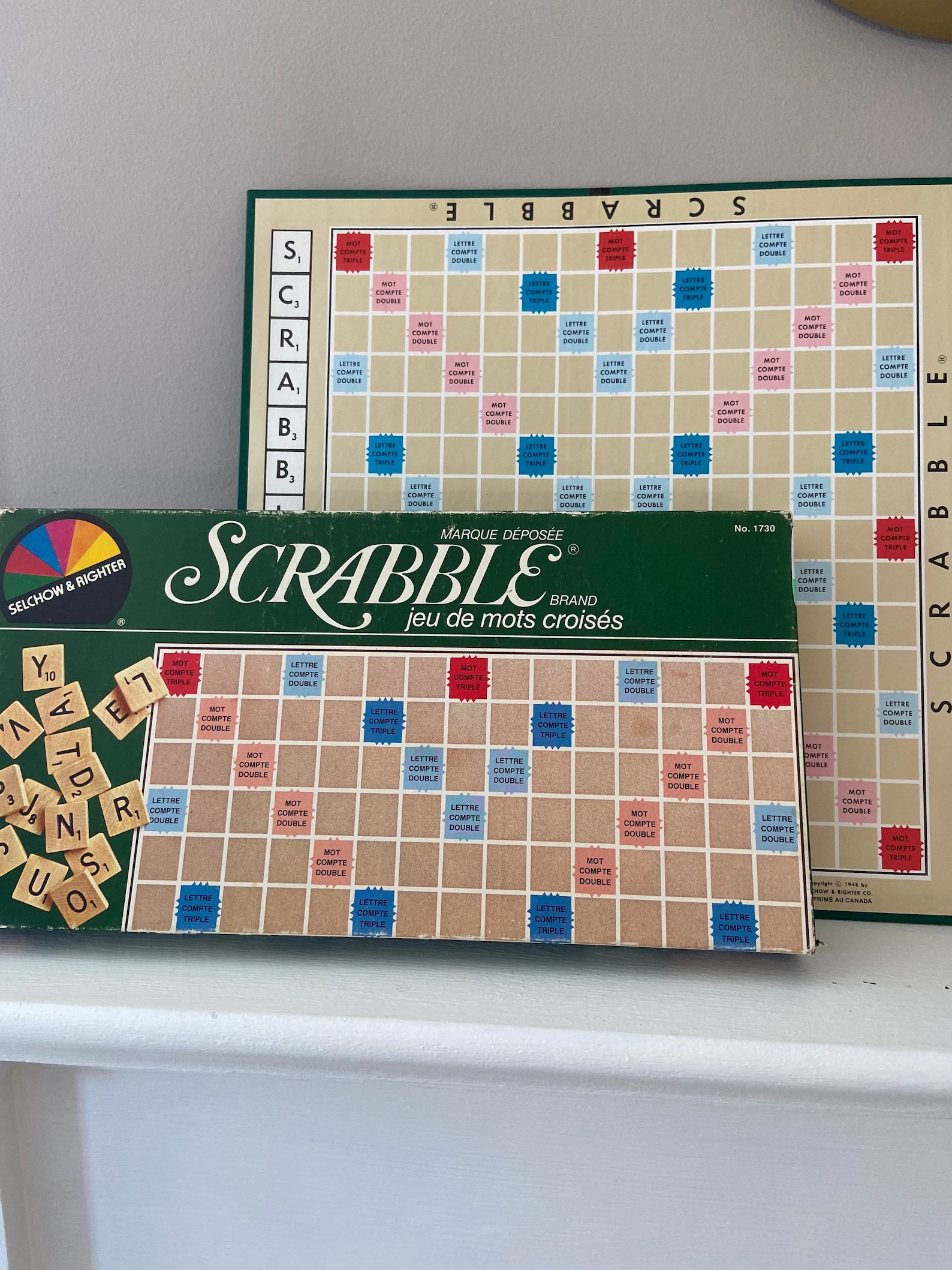Vintage scrabble French 1982 scrabble vintage board game Etsy