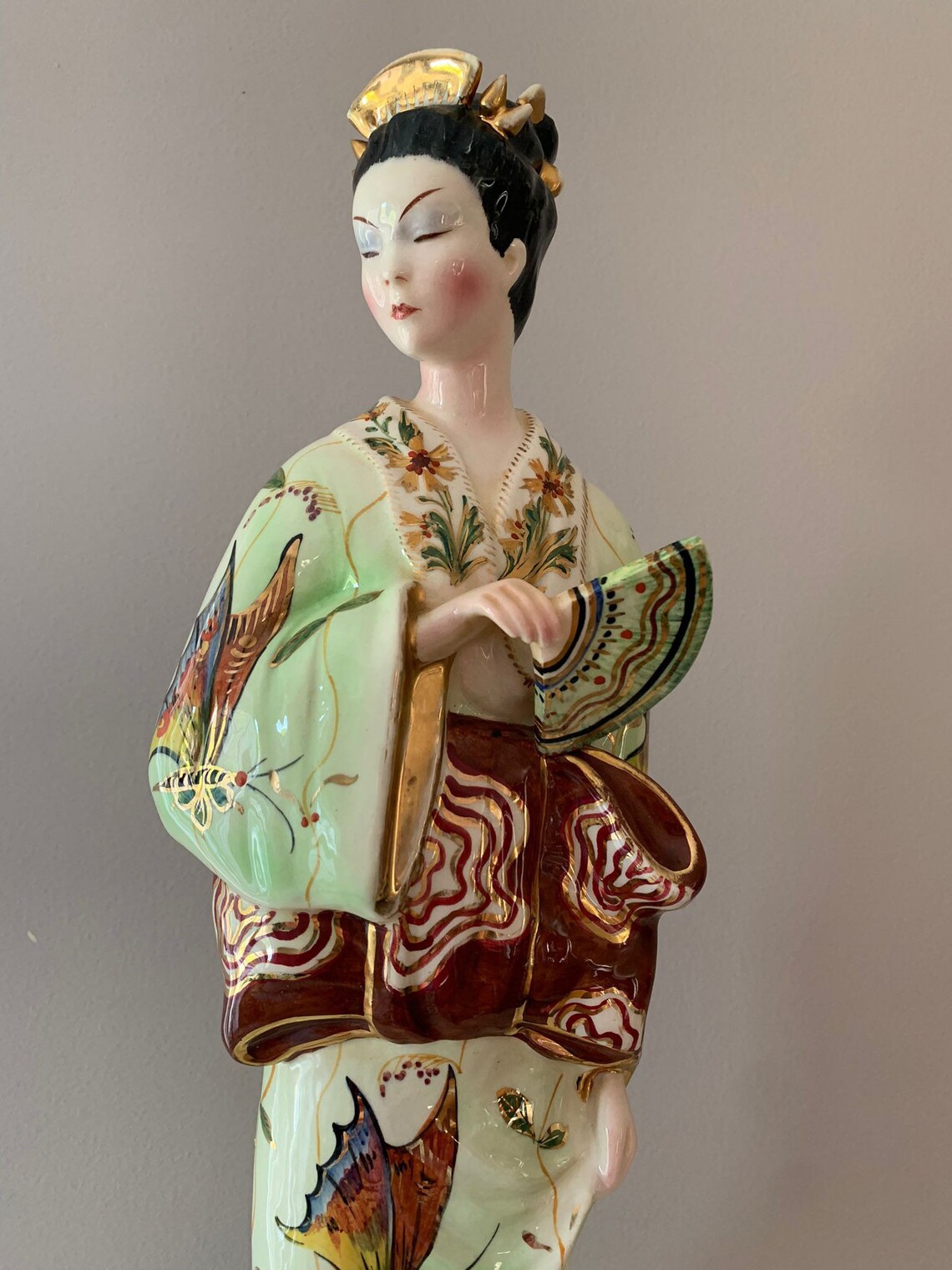 Asian Figurine Chinese Lady Figurine geisha figurine made Etsy