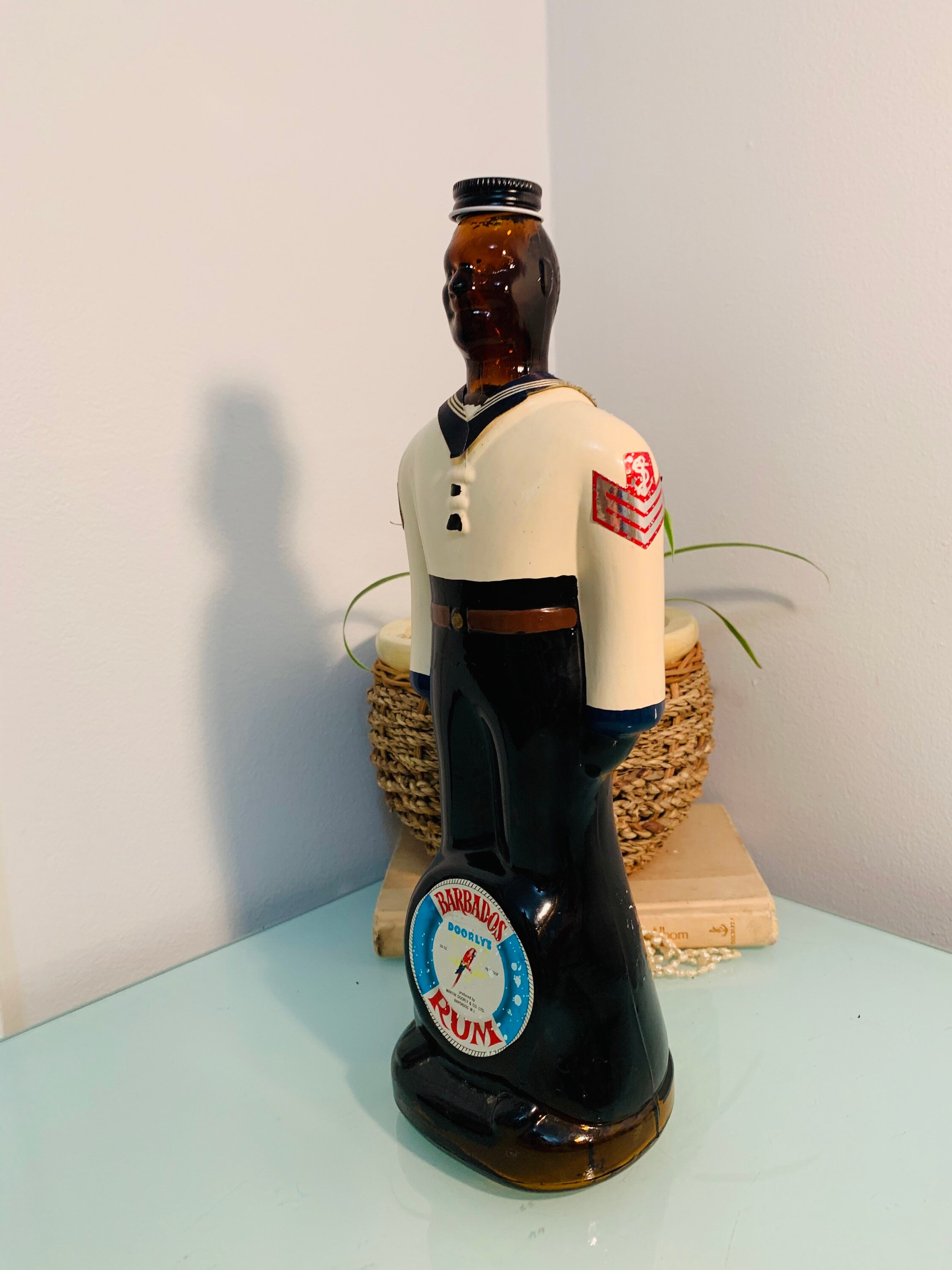 Vintage Rum Barbados Doorlys Harbour Police Painted Rum Etsy