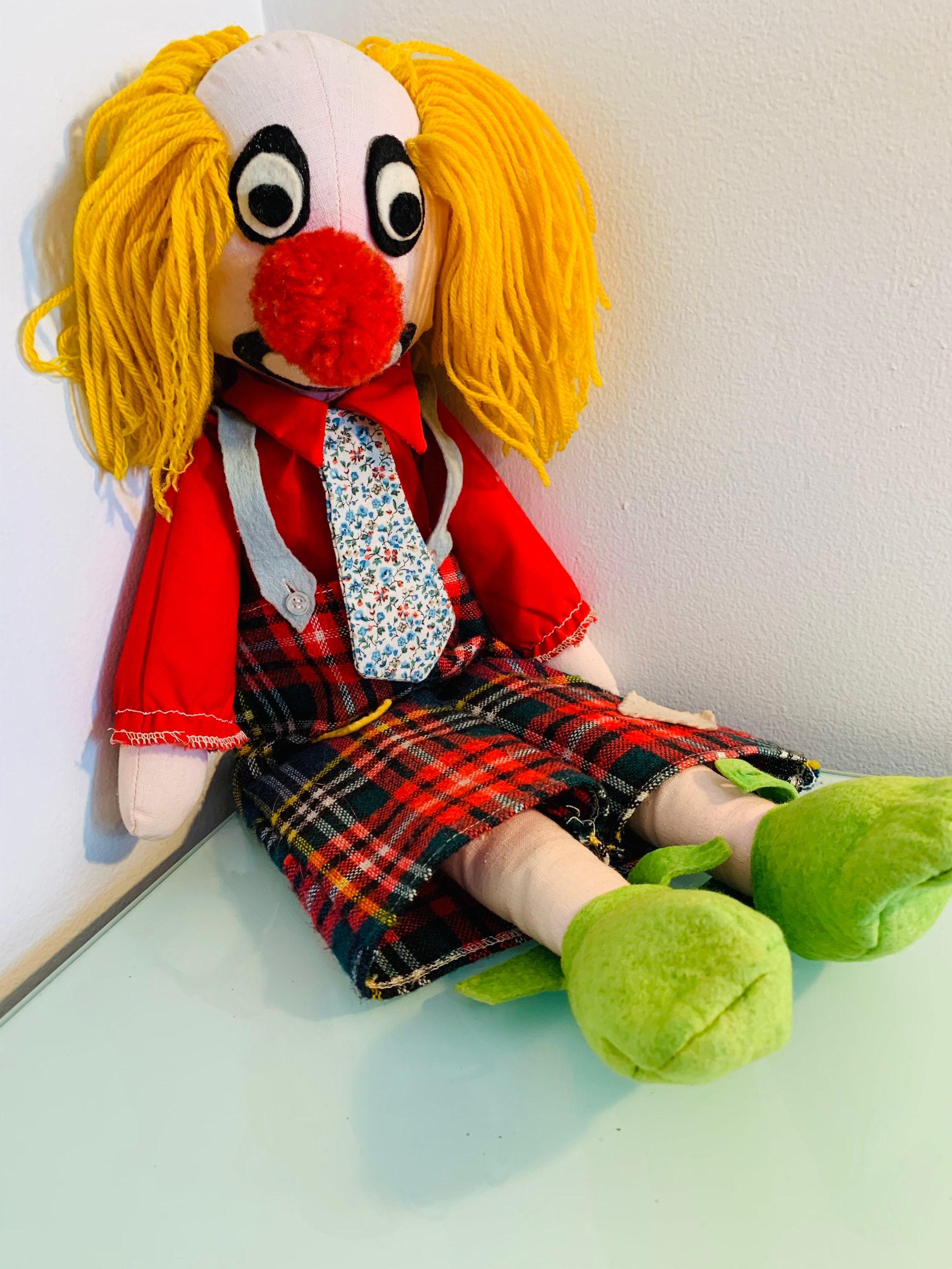Peluche clown vintage clown ripieno clown da collezione Etsy