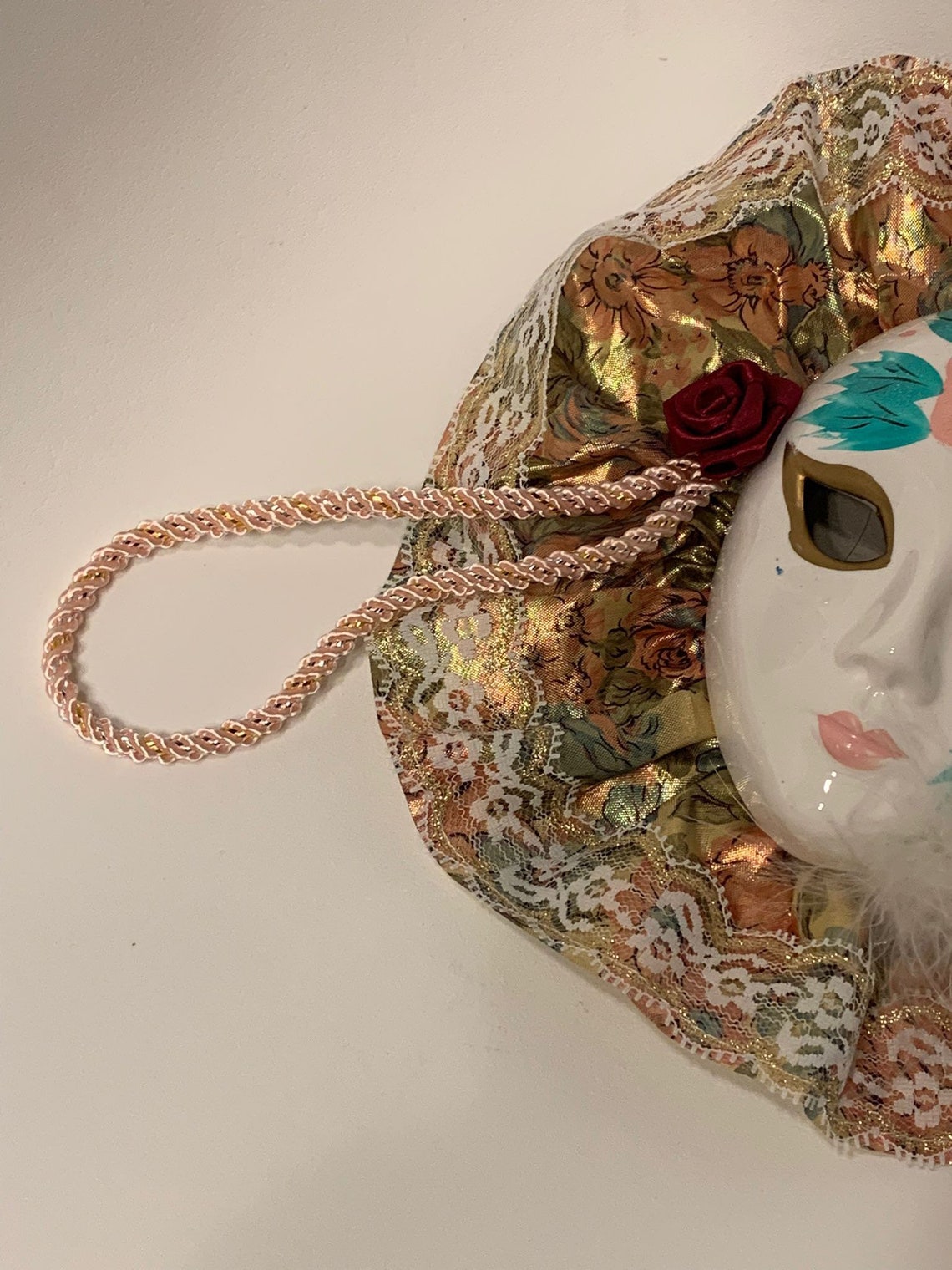 Vintage clown mask ceramic clown mask brass clown mask Etsy