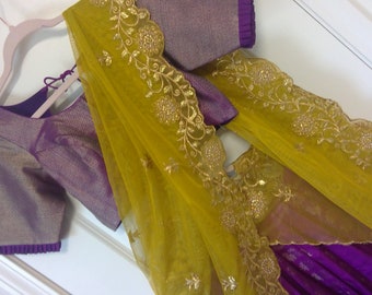 Half Saree Etsy Half Saree Etsy