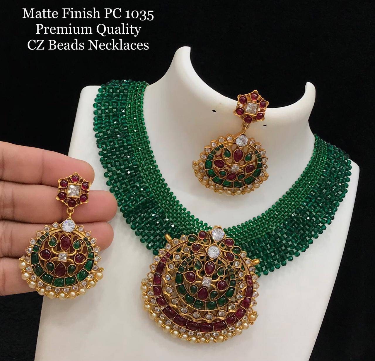 Kempu sales pacha necklace