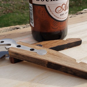 Bourbon Barrel Bottle Opener
