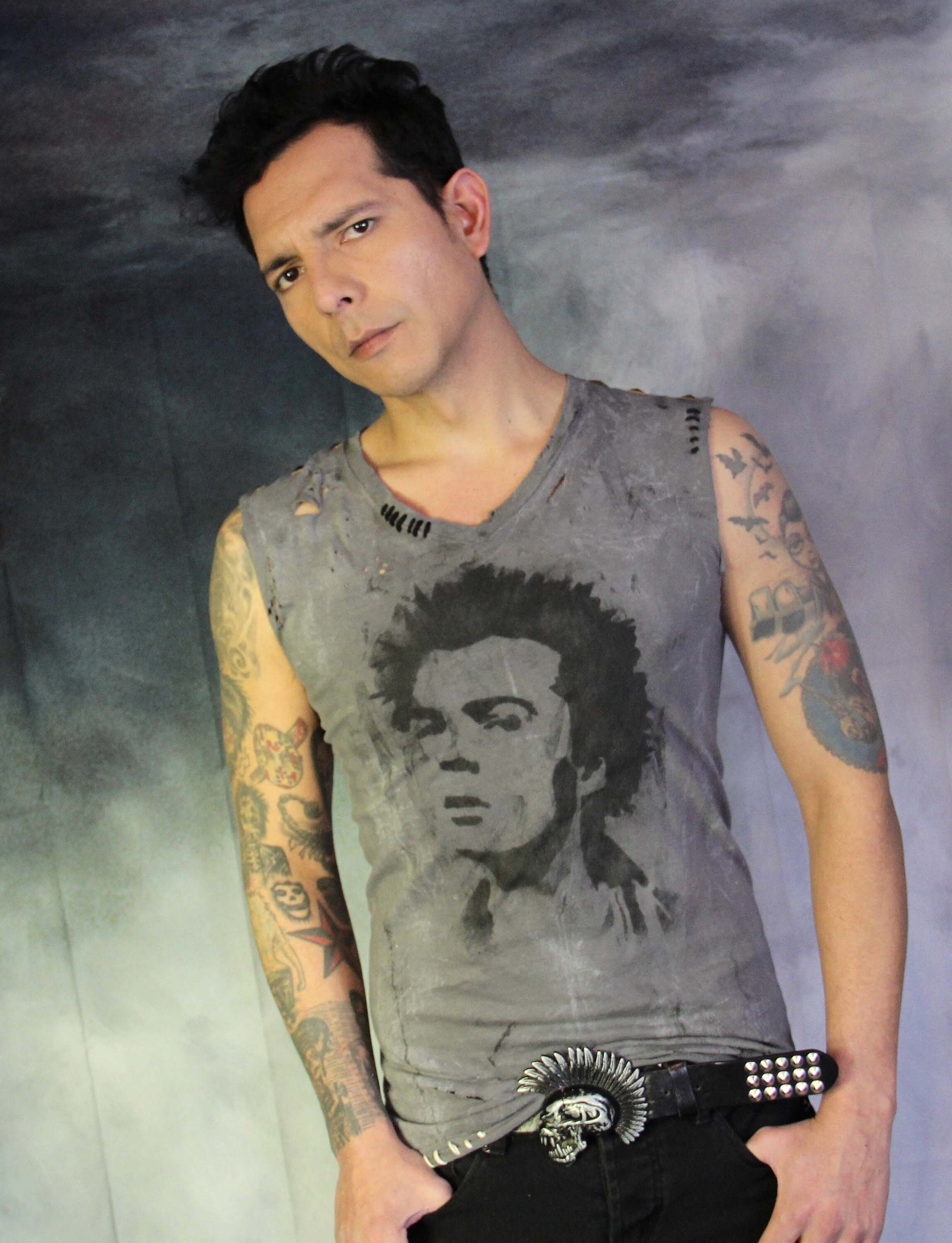 Sid Vicious Punk Handmade Distressed 